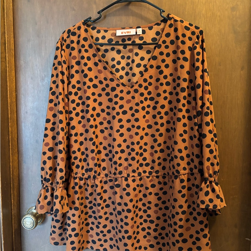EVRI Women's Polka Dot Top